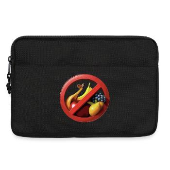 L’abstinence de fruits avec les panneaux d’interdiction - Sacoche pour ordinateur portable 13 pouces - noir - Devant