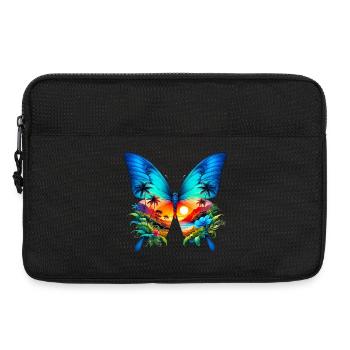 Schmetterling - Laptoptasche 13" - Schwarz - Vorne