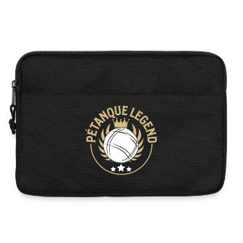Boule balls for boules boules set and petanque - Laptop bag 13" - black - Front