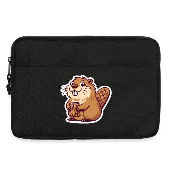 Bobr Meme Beaver - Laptop bag 13" - black - Front