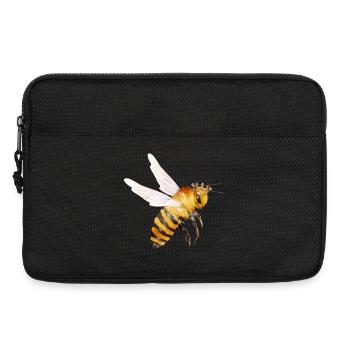 Flying queen bee hand drawn - Laptop bag 13" - black - Front