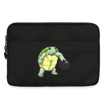 Turtle Bowling Bowling Ball - Laptop bag 13" - black - Front