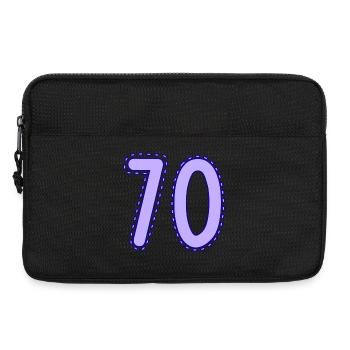 70. 70 ANS. 70e ANNIVERSAIRE. ANNIVERSAIRE 70 ANS. - Sacoche pour ordinateur portable 13 pouces - noir - Devant