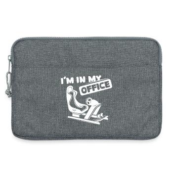 sim racing Sprüche SImulator gaming racer lustig - Laptoptasche 13" - Grau meliert - Vorne