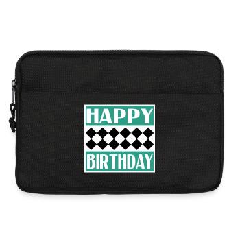 ALLES GUTE ZUM GEBURTSTAG. ALLES GUTE ZUM GEBURTSTAG. JAHRESTAG. - Laptoptasche 13" - Schwarz - Vorne