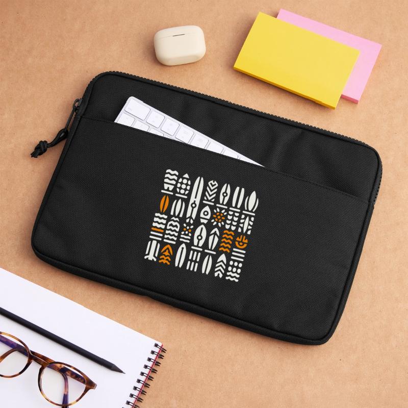 Abstract Surf and Wave Patterns Laptop bag 13"