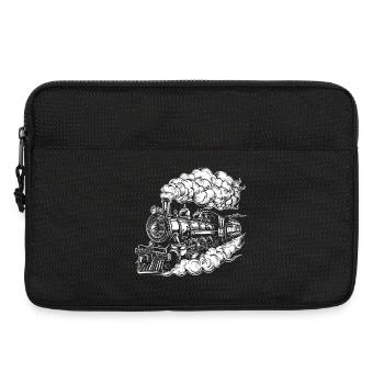 Steam Locomotive Graphics - Laptop bag 13" - black - Front