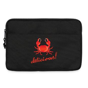 Krabbe, lecker, delikat, Lobster, Krebs, delicious - Laptoptasche 13" - Schwarz - Vorne