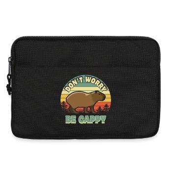 Don't worry be Cappy - Capybara - Laptoptasche 13" - Schwarz - Vorne