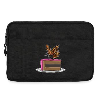 Gâteau Papillon - Sacoche pour ordinateur portable 13 pouces - noir - Devant