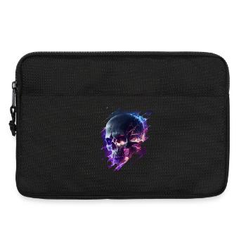 Neon-Kriegs Skull Design - Laptoptasche 13" - Schwarz - Vorne