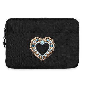 Gingerbread Heart Frame Tradition and love combined - Laptop bag 13" - black - Front