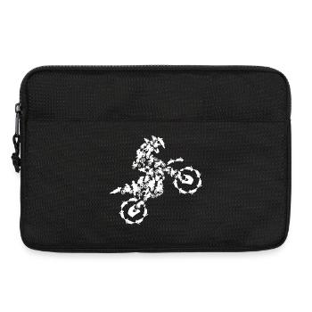 Motocross Silhouette - Laptop bag 13" - black - Front