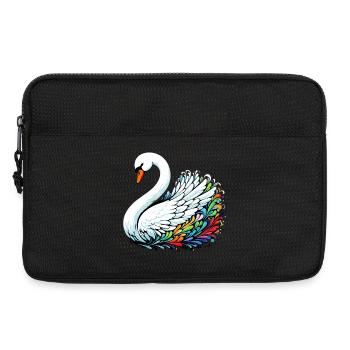 Swan - Laptop bag 13" - black - Front
