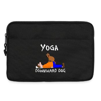 Yoga Downward Dog - Laptoptasche 13" - Schwarz - Vorne