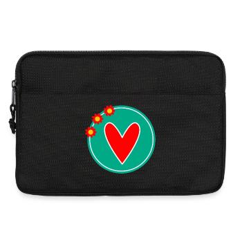 HERZ. PAAR. VALENTINSTAG. GERADE VERHEIRATET. Junggesellinnenabschied. - Laptoptasche 13" - Schwarz - Vorne
