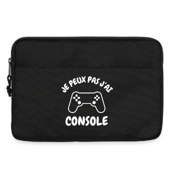 Je peux pas j'ai console - Sacoche pour ordinateur portable 13 pouces - noir - Devant