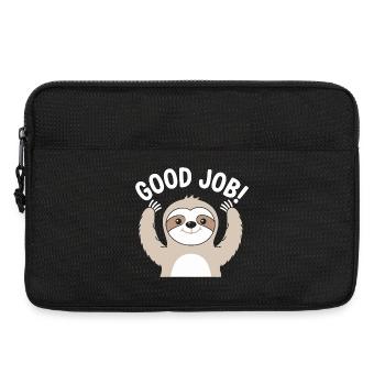 Faultier Gute Arbeit Prost - Laptoptasche 13" - Schwarz - Vorne