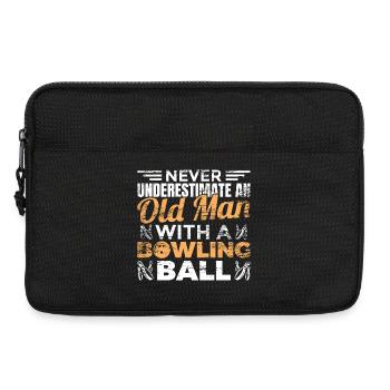 Bowling Großvater - Laptoptasche 13" - Schwarz - Vorne