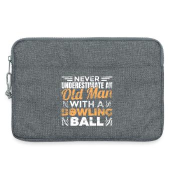 Bowling Großvater - Laptoptasche 13" - Grau meliert - Vorne