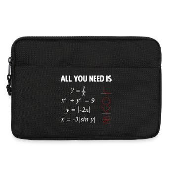 Alles, was du brauchst, ist Liebe - Laptoptasche 13" - Schwarz - Vorne