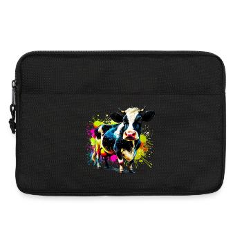 Cow - Laptop bag 13" - black - Front