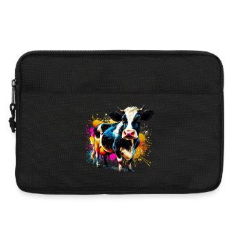 Cow - Laptop bag 13" - black - Front