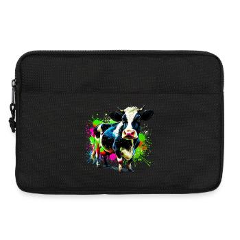 Cow - Laptop bag 13" - black - Front