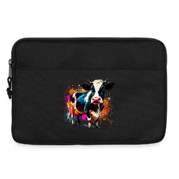 Cow - Laptop bag 13" - black - Front
