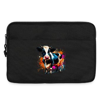 Cow - Laptop bag 13" - black - Front