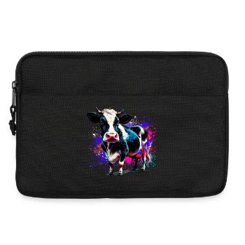 Cow - Laptop bag 13" - black - Front
