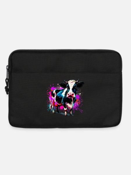 Kuh - Laptoptasche 13" - Schwarz