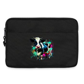 Cow - Laptop bag 13" - black - Front