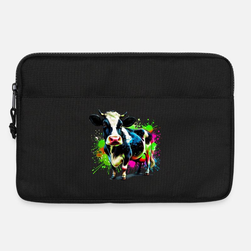 Kuh - Laptoptasche 13" - Schwarz