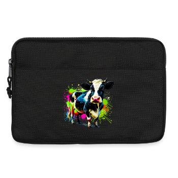 Cow - Laptop bag 13" - black - Front