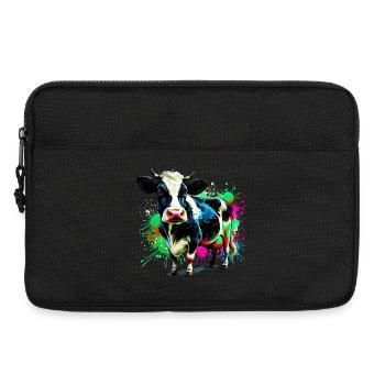 Cow - Laptop bag 13" - black - Front