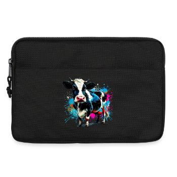 Cow - Laptop bag 13" - black - Front