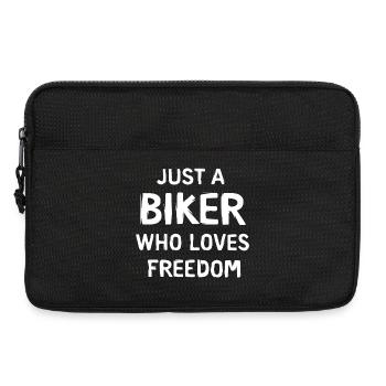 Just a biker - Motorrad Freiheit - Laptoptasche 13" - Schwarz - Vorne