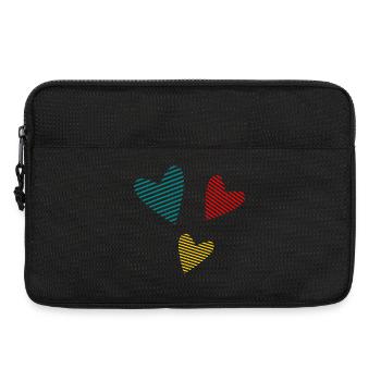 HERZ. VIELEN DANK. GELIEBTE. MEISTER. DANKE HERRIN. - Laptoptasche 13" - Schwarz - Vorne