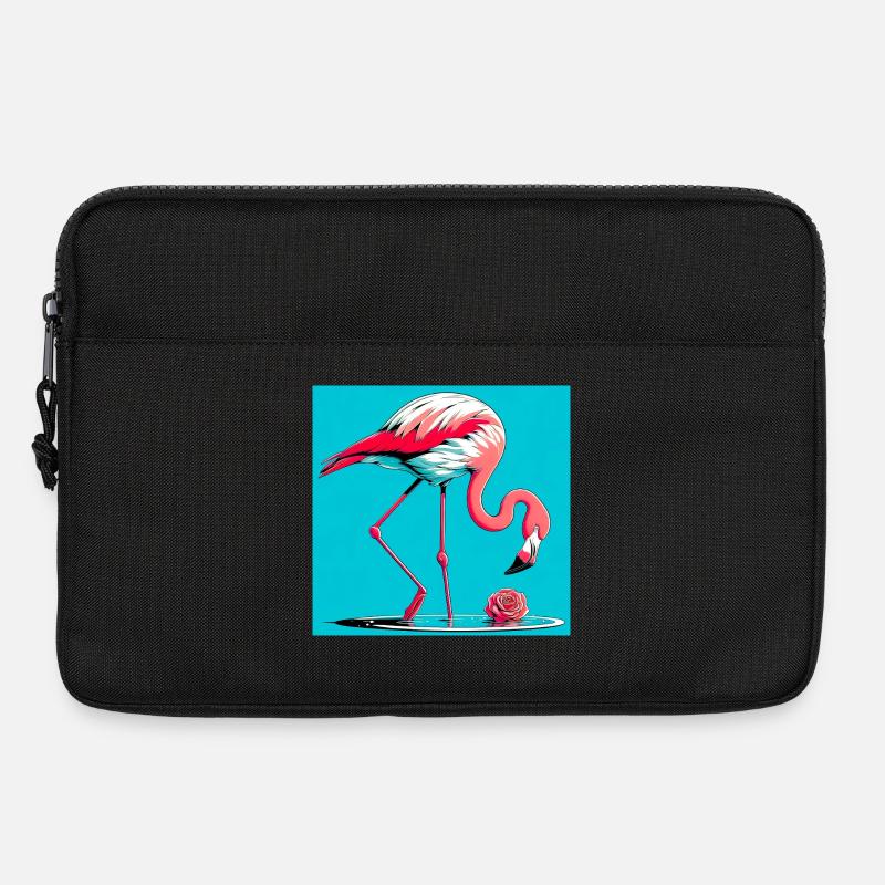 Flamingo - Laptoptasche 13" - Schwarz