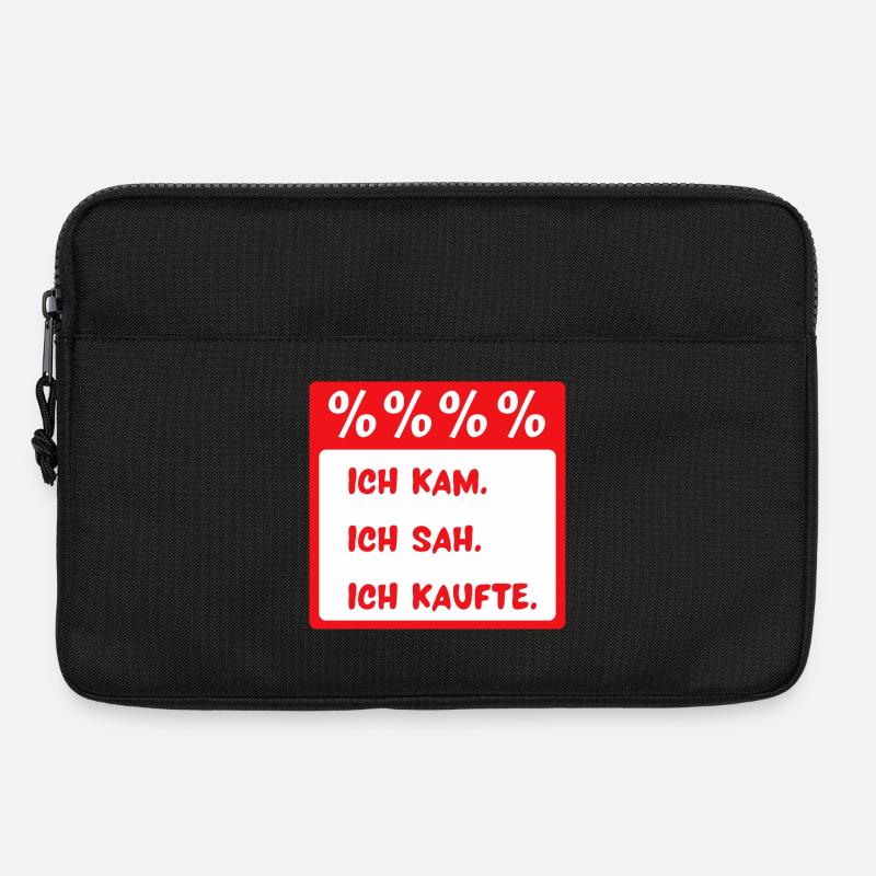 Ich kam. Ich sah. Ich kaufte. - Laptoptasche 13" - Schwarz