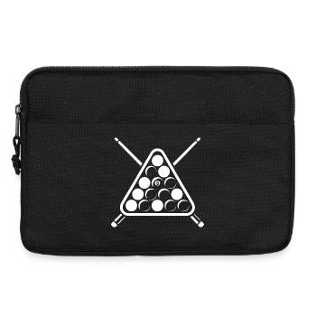 Eight Ball, Billard Rack, Billard Spieler Geschenk - Laptoptasche 13" - Schwarz - Vorne