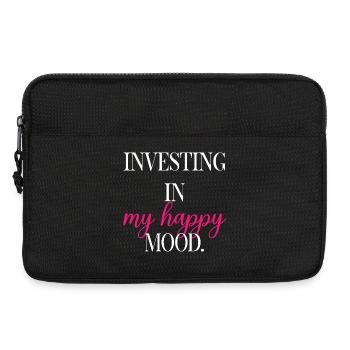 Investing In My Happy Mood Self Care Fun	 - Laptop bag 13" - black - Front