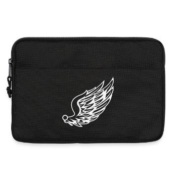 Ailes avec dessin de plumes dynamiques - Sacoche pour ordinateur portable 13 pouces - noir - Devant