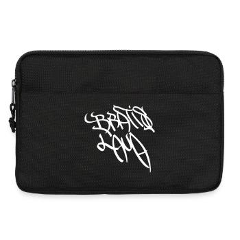 Motif graffiti abstrait de Bratislava - Sacoche pour ordinateur portable 13 pouces - noir - Devant