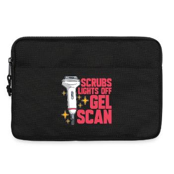 Sonographer Scrubs Lights Off Gel Scan Ultrasound - Laptoptasche 13" - Schwarz - Vorne