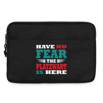 PLatzwartHave no Fear the Platzwart is here Outfit - Laptoptasche 13" - Schwarz - Vorne