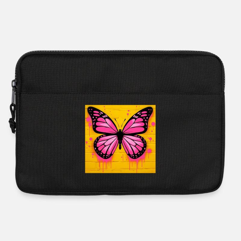 Schmetterling - Laptoptasche 13" - Schwarz