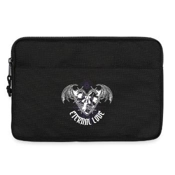 Ewige Liebe Gothic Schädel - Laptoptasche 13" - Schwarz - Vorne