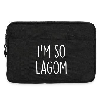 Lagom Sverige Suède - Sacoche pour ordinateur portable 13 pouces - noir - Devant